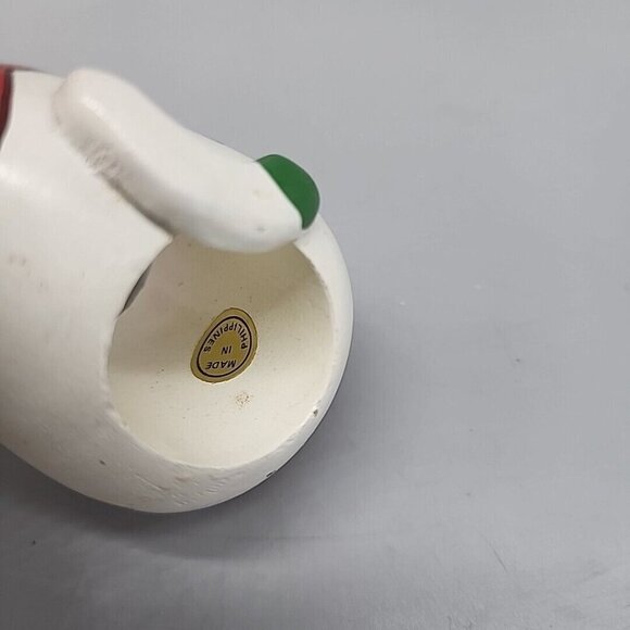 Vintage Wooden Snowman Napkin Holders Set Of 4 Philippines Christmas Cottagecore - Picture 4 of 7